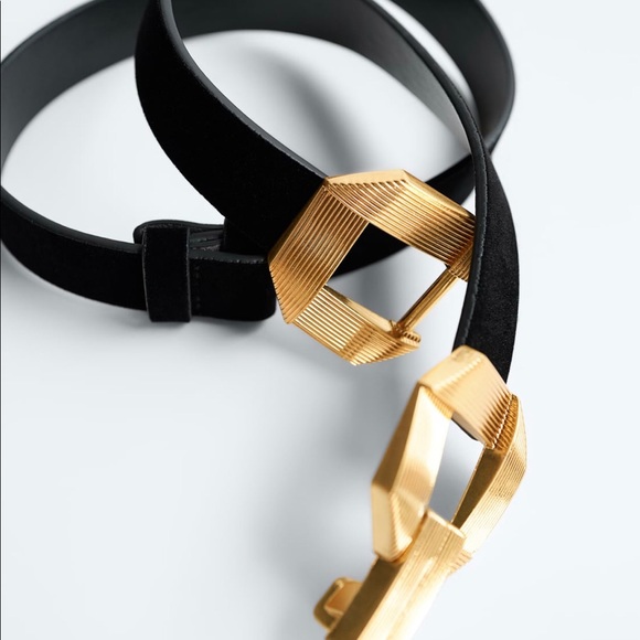 Zara buckle velvet belt - Picture 5 of 10